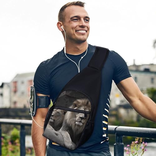 Mochila tipo sling unisex ligera para hiking y viajes miniatura 3
