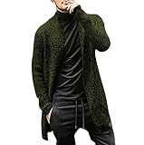 sweater verde para hombre Escena aplicable: Ocio FFAA Chaqueta De Cardigan Long Cardigan Hombre-Verde_SG