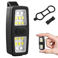 flintronic LED Clip Lampe, Klein Clip-on-Taschenlampe, USB Wiederaufladbar, 600 Lumen, 7 Beleuchtungsmodi, Nacht Clip Lauflicht für Laufen Joggen Camping Wandern Klettern