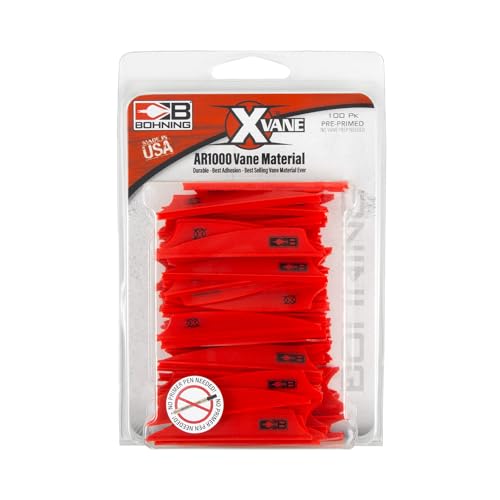 Plumes Bohning 5,7 cm Rouge Fluo Haute Visibilité pour Flèches de Compétition