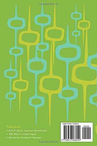 Mid Century Modern Abstract | Daily Journal Notebook: 6