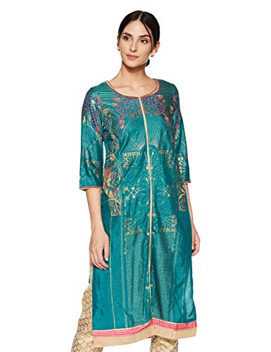 Kurta droite W for Woman vert taille S pour vos sorties d'été