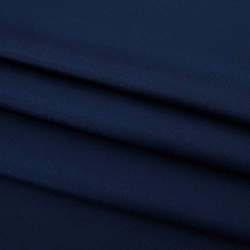 Image of Obstal Rectangle Table Clothes for 8 Foot Rectangle Tables, Navy Blue | Oil-Proof Spill-Proof and Water Resistance Tablecloth, Decorative Fabric Table Cover for Outdoor and Indoor Use