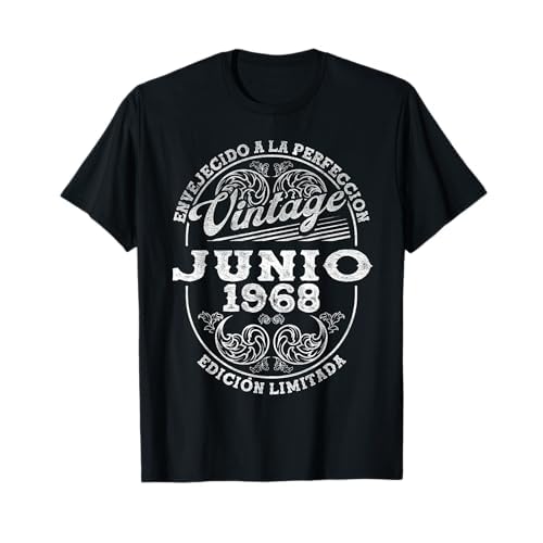 Junio 1968 Vintage - 56 Años Regalo Cumpleaños Hombre Camiseta