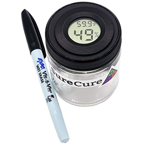 Sure Cure Collector Jar - 1/4 oz Smell Proof Jar - Herb Container