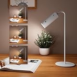 EMKE Schreibtischlampe LED Tischlampe Dimmbar Weiß, 5-in-1 Magnetisches Licht 360° Verstellbar,...