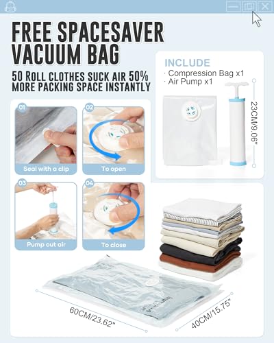 Black Travel Backpack with Vacuum Bag Carry on Personal Item Compression Seal Bags with Hand Pump Flight Approved Vacpack Air Backpack for Women Men Laptop Backpack with Detachable Compression Bag3