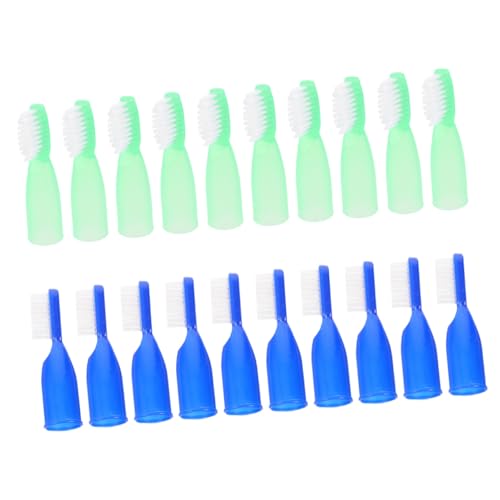 TOPPERFUN 20 piezas Cepillo de Dientes Pequeño con Dedal Suave para Prisión Diseño Compacto Antisuicidio para Centros Correccionales y Psiquiátricos Fácil de Usar y Almacenar