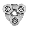 Jkjhbhged 36T 38mm Planetary Gear with Clutch for Motor Electric Bike E-Bike Steel Gear Ebike Parts, silver #1