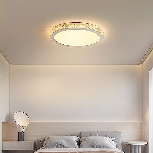 Plafonnier LED dimmable 60cm avec télécommande pour salon et cuisine - 2