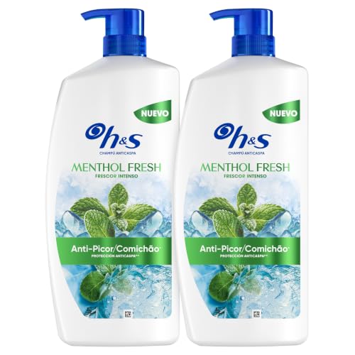 Miniatura 8 de H&S Menthol Fresh Champú Anticaspa Anti-picor, Efecto Refrescante, 2x1L | Actúa desde el Primer Lavado, Hasta 100% de Protección contra la Caspa, Clínicamente Probado