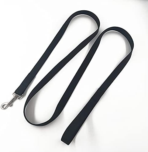 MCKhome 2M Nylon Dog Leash Basic Dog Leashes Pet Traction Training Rope Soft Durable Pet Dog leash for Small Medium Large Dogs Dog Training Walking Running Lead Leash-2M (Black)