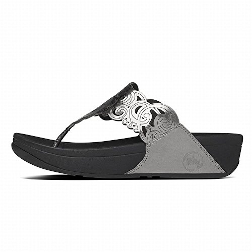 FitFlop Women's Flora Metallic Flip Flop