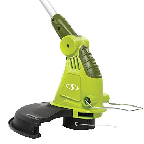 Sun Joe Sbj601E 10 Amp 215 Max Mph All-Purpose 2-Speed Electric Blower, Green & Trj13Ste Electric Grass Trimmer + Edger, 13-Inch, 4-Amp, Telescoping Pole #TOP5