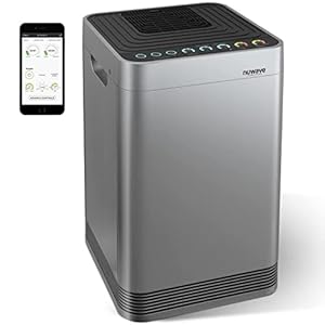 Nuwave Oxypure Ultra Clean Air Purifiers for Extra Large Room, Office, 5 Stage Filtration System with 4 Extra HEPA/Carbon Filters, Remove 100% of Dust, Pet Dander, Odors, Pollen, VOCs (Renewed)