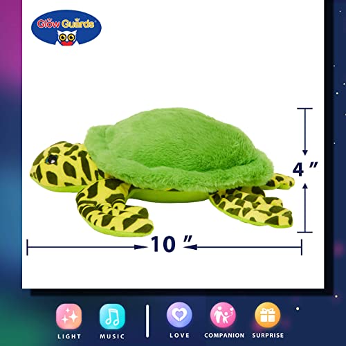 Glow Guards 10’’ Musical Light Up Sea Turtle Led Singing Stuffed Animal Ocean Life Pillow Plush Toy With Night Lights Lullaby Birthday Holiday For Toddler Kids #TOP5