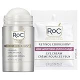 RoC Derm Correxion Retinol Firming Serum Stick with Antioxidants to Visibly Tighten and Firm Wrinkles and Laugh Lines 1.0 oz plus Retinol Eye Cream Packette