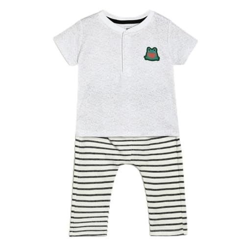 Image of miniklub Boys Grey & Black T-Shirt With Trousers