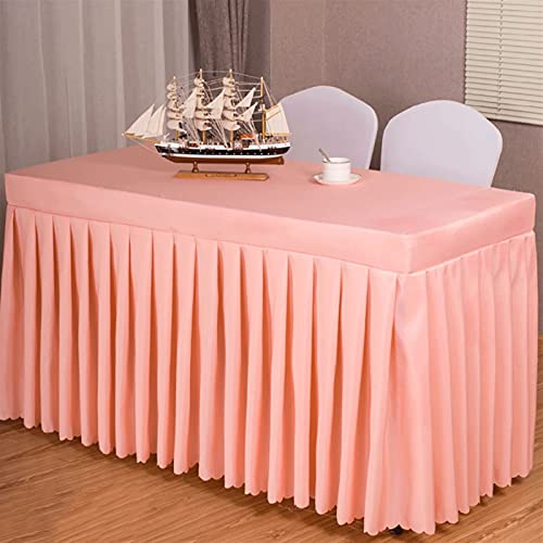 XQLSRJ Elegante y Lujoso Falda de Mesa de poliéster para Bodas, Banquetes o restaurantes, Mantel de Primera Calidad para reuniones de Restaurante, Mantel, Tela de Mesa, 25 Colores