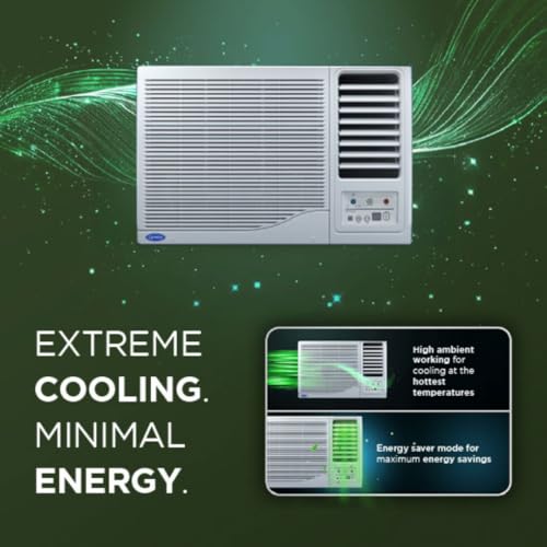 Image of Carrier 2 Ton 2 Star Window Air Conditioner (Estrella GX Series, R32, High Ambient Cooling up to 50C, Turbo Mode, Energy Saver, Sleep & Dry Mode, Auto Restart, 2026 Model, White) CAW24EC2R36F0