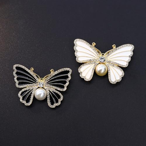 Image of Butterfly Brooch for Women, Insect Butterfly Pins Shawl Pin Clip Flashing Butterfly Jewelry Fashion Brooch Wedding Accessories Sweater Scarf Brooch for Women