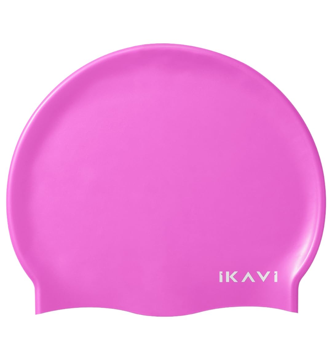 Silicone Swim Cap - Durable & Stretchable, One Size Fits All (Candy Pink)