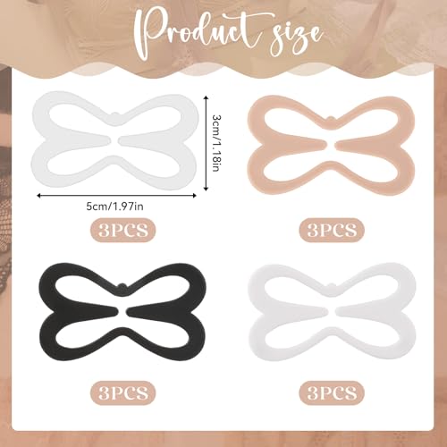 12PCS Bra Strap Holder Clips for Racerback, Bra Strap Clips Anti-Slip Buckles Conceal Strap2