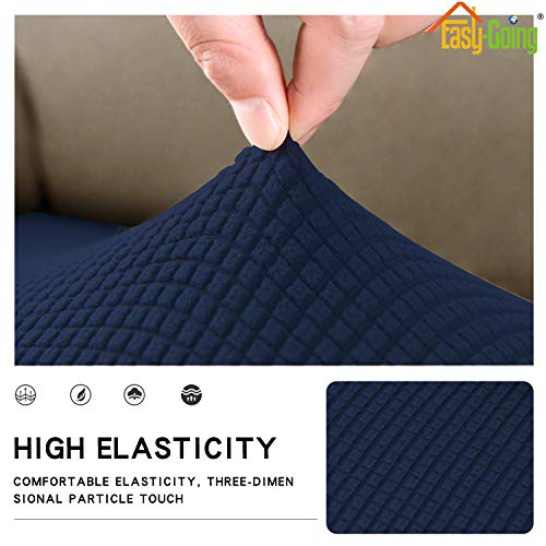 Image of Easy-Going Stretch 1 Piece Couch Cushion Cover for Sofa | Sofa Cushion Furniture Protector Sofa Seat sofa slipcover Washable sofa cover soft with Elastic Bottom Navy