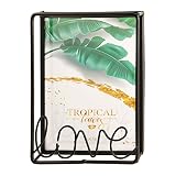 MKUN 5x7 Love picture frame - metal photo frame with love decoration for wedding Christmas Valentine