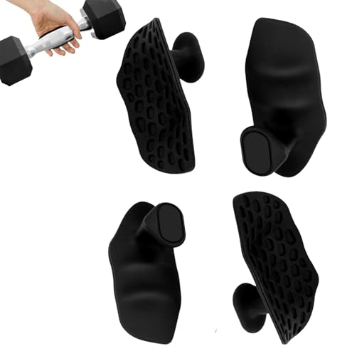 noxozoqm 4Pcs Gym Grips, Workout Grips for Gym,Workout Grips for Women Weight Lifting,Rubber Grips for Weight Lifting
