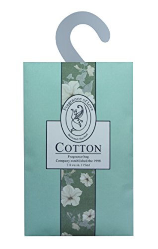 Feel Fragrance Scented Sachets for Closets and Drawers, Pack of 3 (Cotton)