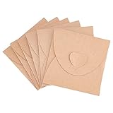 sobrenatural 13x18 50 sobres incluidos: el paquete incluye 50 piezas de papel kraft con un corazón en la parte posterior, gran cantidad puede satisfacer tus diferentes necesidades en la vida cotidiana.