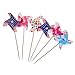 Produktbild MagiDeal 6 Stück Mini Windmill Cake Toppers Kuchen Picks Baby Dusche Dekor