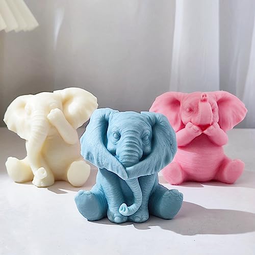 Moule en silicone bébé éléphant haute précision pour moulage résine et savon - 8