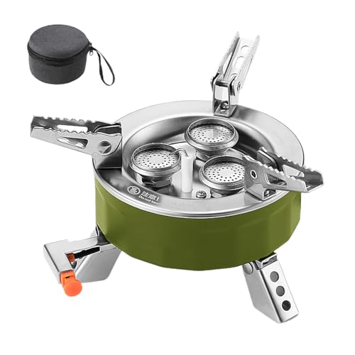 Stove - Suministros de camping de estufa portátil, quemador plegable de 6800 W con control de calor preciso, herramientas de cocción