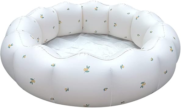 AirSwim Inflatable Baby Pool, Portable Paddling Baby Swimming Pool, Toddlers for Ages 0-3 Years Girls and Boys, Indoor& Outdoor, Garden and Backyard Summer Water Party, 35.4x9.8 inWhite