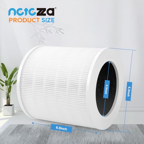 A2001 Replacement Filter Compatible with A2001 air Purifier, 3-in-1 High efficiency activated carbon Filter,2PACK,White by Netezza - Image 2