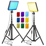 Sutefoto 2 Packs USB 132 LED Video Light Kits for Continuous Table Top Studio Shooting Photography...