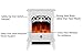 GMHome Free Standing Electric Fireplace Cute Electric Heater Log Fuel Effect Realistic Flame Space Heater, 1500W - White