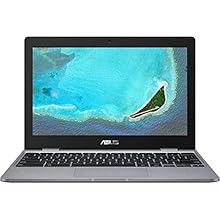 ASUS Chromebook Intel Celeron Dual Core 11.6 inches Thin and Light Laptop (4 GB/32 GB EMMC Storage/Chrome OS) C223NA-GJ0074 (Grey, 1 Kg)