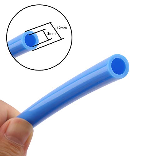 DERPIPE Pneumatic Hose 12mm OD 8mm ID Blue Polyurethane PU Tubing Air Compressor Pipe 100 Meter (328ft) - Thumbnail 4