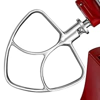 Gdrtwwh Flachrührer-Aufsatz aus Edelstahl für KitchenAid 4,5-5 Quart Standmixer mit neigbarem Kopf, spülmaschinenfest