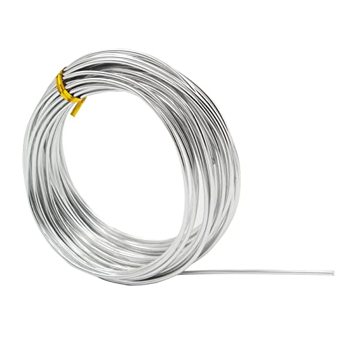 2mm Aluminum Craft Wire, 12 Gauge Sculpting Wire, Bendable Crafting Wire for Sculpting, Modelling, Skeleton, Floral Making, Jewelry Making, Wire Weaving and Wrapping