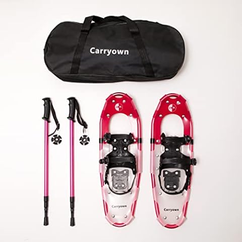 Carryown 3-in-1 leichtes Schneeschuh-Set für Erwachsene, Herren, Damen, Jugendliche Cover