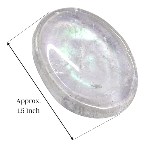 Image of Certified Angel Aura Quartz Crystal Thumb Worry Pebbles Stones for Anxiety