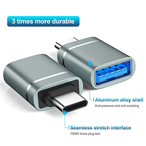 Usb C To Usb Adapter 3-Pack Usb C Male To Usb 3.0 Female Adapter Compatibllity For Imac 2021 For Ipad Pro 2021 For Macbook Pro 2020 For Macbook Air 2020 And Other Type C Or Thunderbolt 3 Devices Gray #TOP5