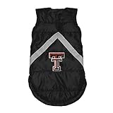 Littlearth NCAA Unisex NCAA Pet Puffer Vest, Unisex, scharlachrot, Small