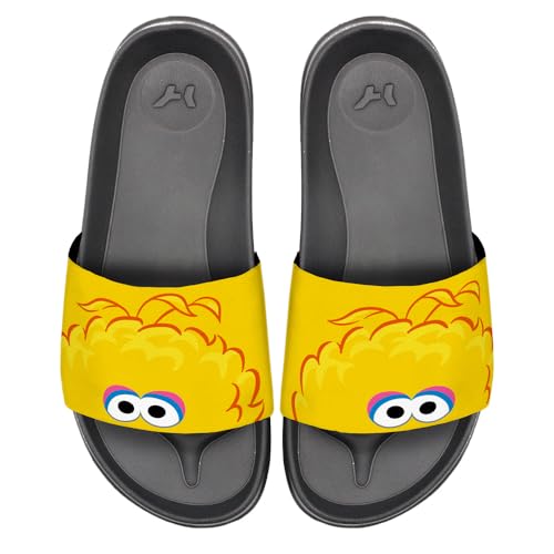 Popfunk Sesame Street Big Bird Peaking Unisex Adult Slides Sandals Officially Licensed Hypd Slydr Switch™