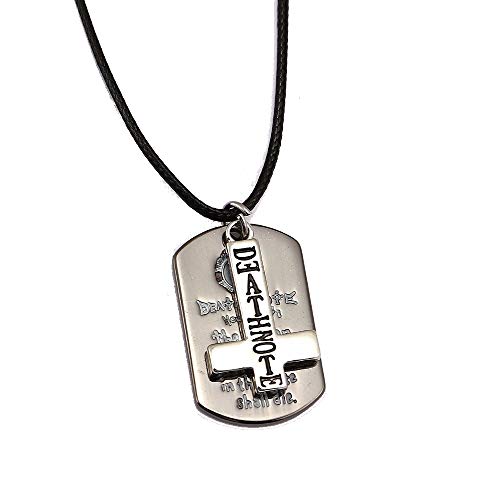 Death Note Collier Pendentif Métal Dog Tag Logo et Croix Gothique Cover