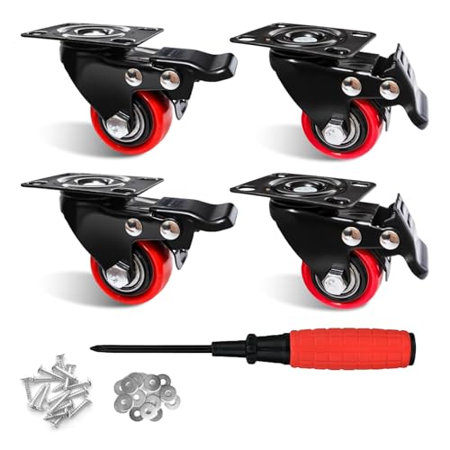 ZEGXUSW 1.5 inch Casters Wheels 1.5